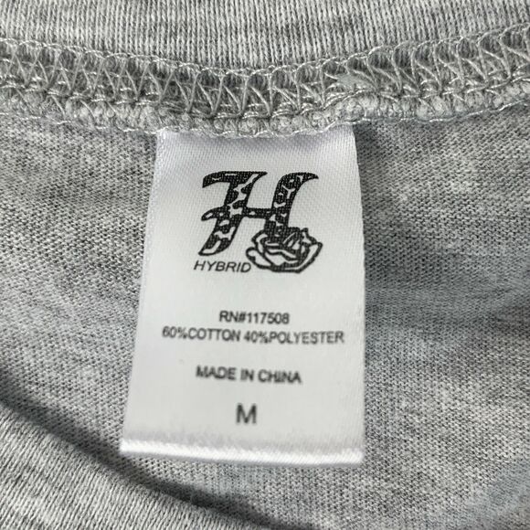 NASA Logo Women's T Shirt Size Medium Gray Blue Short Sleeve Top Pullover - Picture 6 of 7